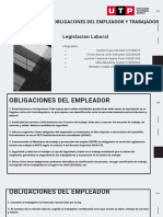 Obligaciones Del Empleador y Trabajador