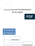 Mecanismos de Transformación de La Lengua