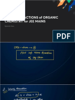 All NAME REACTIONS of ORGANIC CHEMISTRY For JEE MAINS With Anno