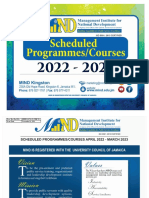 MIND Schedule Programmes and Courses 2022 2023