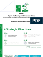 The Meaning and Relevance of History - SY 22-23