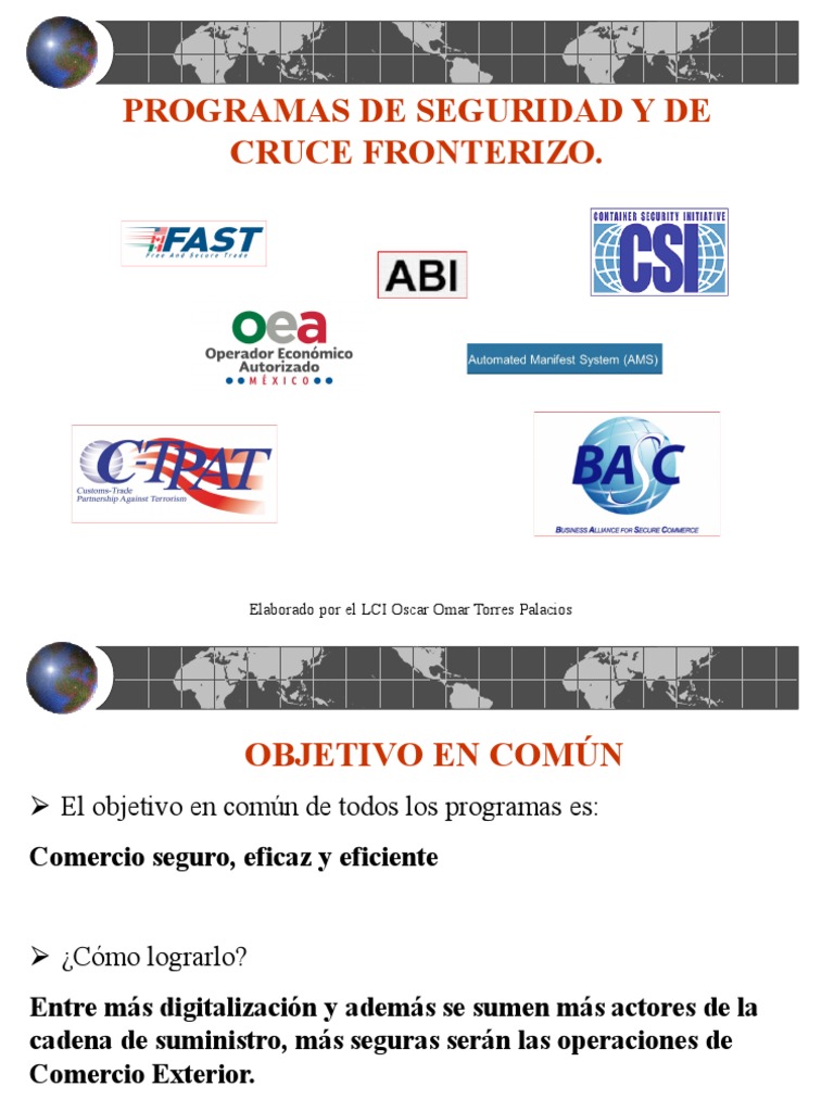 Programas de Seguridad en Comercio Exterior | PDF | aduana | Auditoría