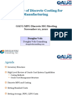 Overview of Oracle Discrete Costing For MFG v2