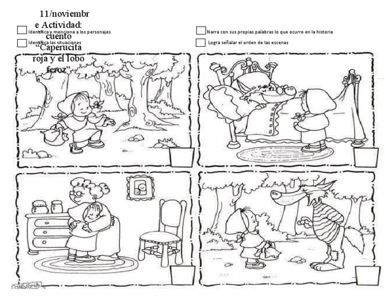 Secuencia de Caperucita Roja para Imprimir | PDF