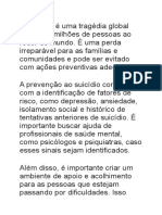 Prevenção ao suicídio: fatores de risco e ações que salvam vidas