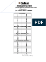 Concurso Prefeitura Capanema Técnico Enfermagem Gabarito