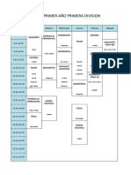 Planilla de Horario Modelo 2022