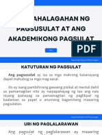 PFPL Ang Pagsulat