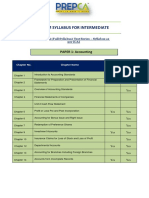 Exam Syllabus CA Intermediate May 2023