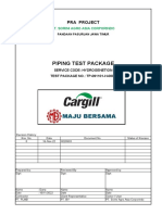 Piping Test Package Summary