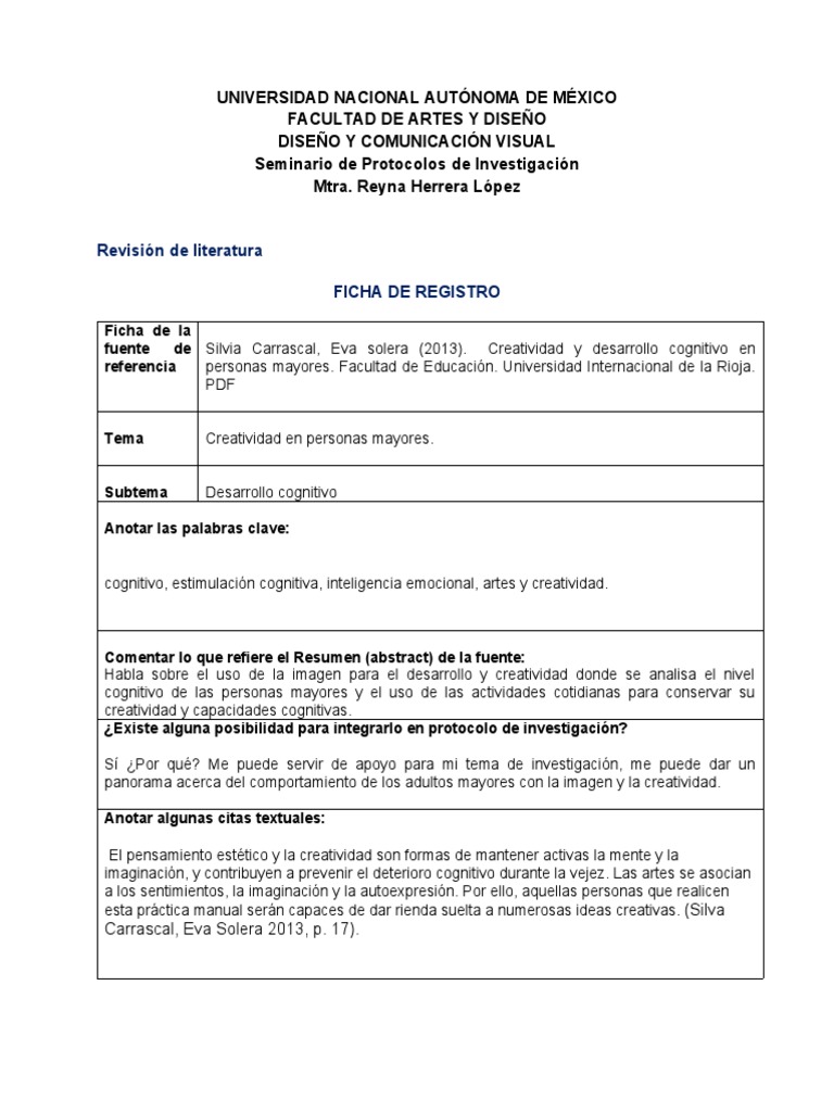 001 Ficha Registro Información | PDF | Creatividad | Color