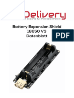 18650 Battery Expansion Shield Specs and Diagrams