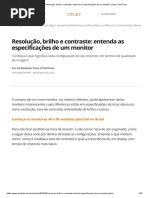 Medidas de Monitores em Polegadas | PDF | Polegada