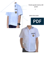 School uniform jacket with patches