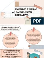 Elementos y Metas de La Inclusion Educativa