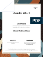 Gerardo Gonzalez-NetSuite Certified SuiteAnalytics User
