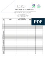 Attendance Format