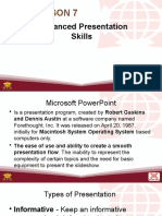 Advanced Presentation Skills with Microsoft PowerPoint
