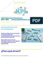 Key Performance Indicator: Administración Financiera I MAI - MDI Universidad Rafael Landívar