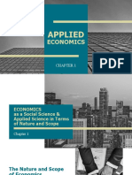 Applied Economics Chapter 1 Overview