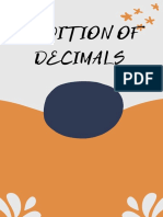 Addition of Decimals