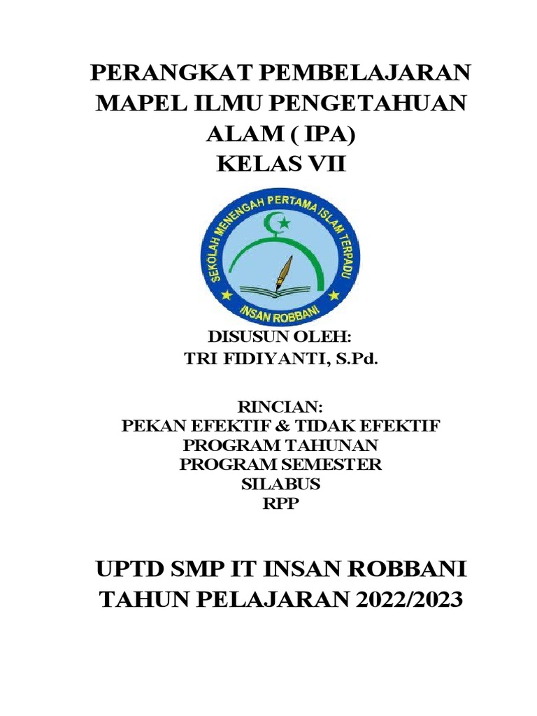 Cover Program IPA Kelas 7 Tahun 2022/2023 | PDF | Komputer