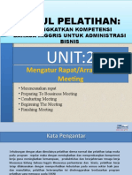 Melaksanakan Rapat Bahasa Inggris Bisnis Untuk Pegawai Kantor Umum