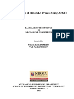 FEA Analysis of FDM /sls Process