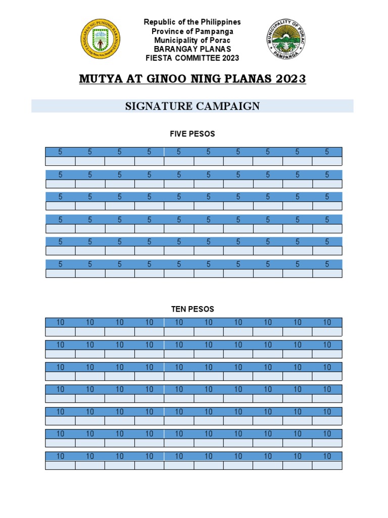 Signature Campaign PDF