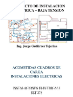 Acometidas - Cuadros de Cargas - INSTALACION ELECTRICA - ELT 278