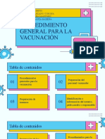 Procedimiento General para La Vacunación