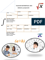 Taller de Matemáticas 2023