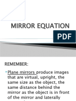 Quarter 2-Mirror Equation