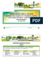 Format of Simplified MELC Based BOL