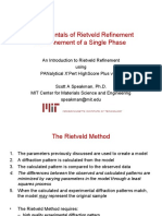 Fundamentals of Rietveld Refinement II. Refinement of A Single Phase
