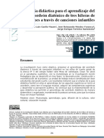 Guía Didáctica para El Aprendizaje Del Acordeón Diatónico de Tres Hileras de Botones A Través de Canciones Infantiles