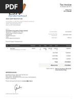 Outlier Tax Invoice