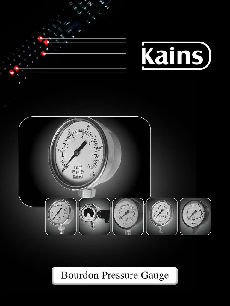 Bourdon Pressure Gauge PDF Pressure Measurement Pressure