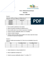 TD2Méthodes Économétriques