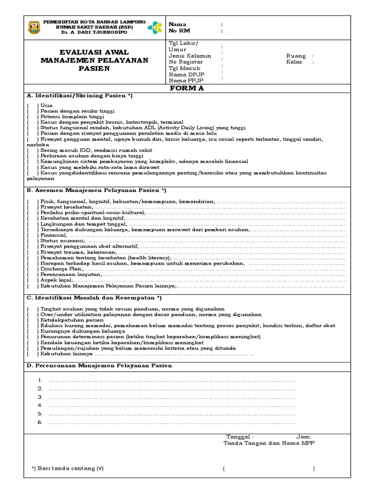 Form a form b pdf