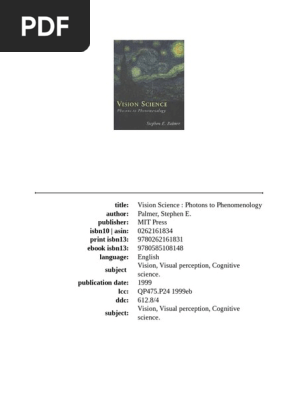 Vision Science - Photons To Phenomenology (PDFDrive) | PDF