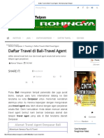 Daftar Travel Di Bali-Travel Agent - Info Alamat Dan Telepon