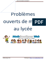 Problemes Ouverts Maths Lycee