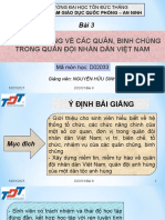 Bài 3. Hiểu Biết Chung Về Các Quân, Binh Chủng Trong QĐNDVN