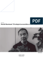 Haruki Murakami_ “El trabajo de un novelista es soñar despierto” _ EL PAÍS Semanal _ EL PAÍS