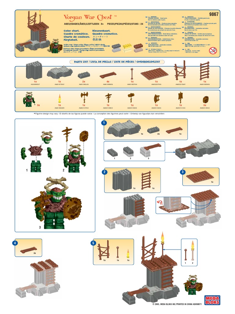 Mega Bloks Dragons War Chests Bundle. 9861, 9862, 9863