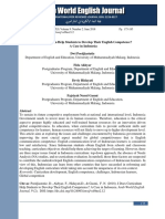 Does Curriculum Help Students To Develop Their English Competence? A Case in Indonesia Dwi Poedjiastutie