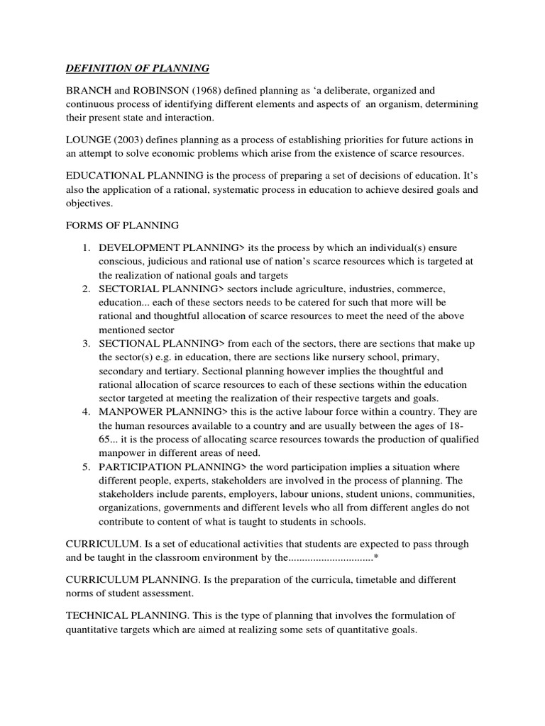 PLANNING DEFINITION MEANING visual data 2