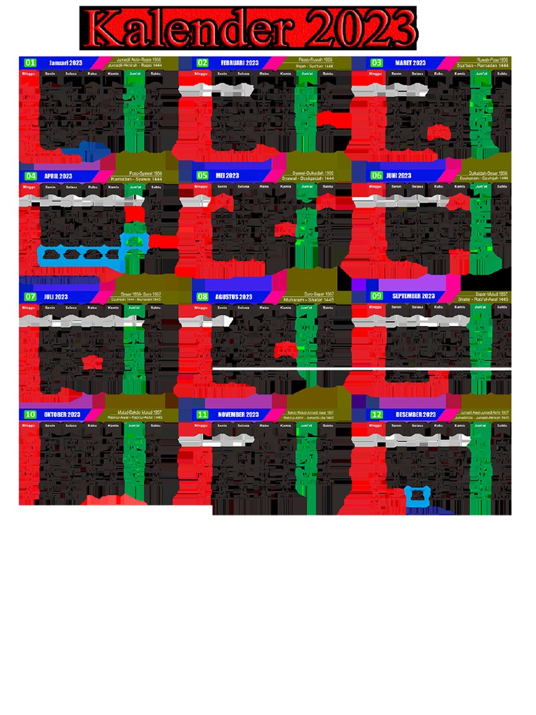 Kalender 2023 Lengkap | PDF