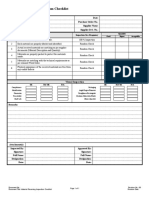 Material Receiving Inspection Checklist